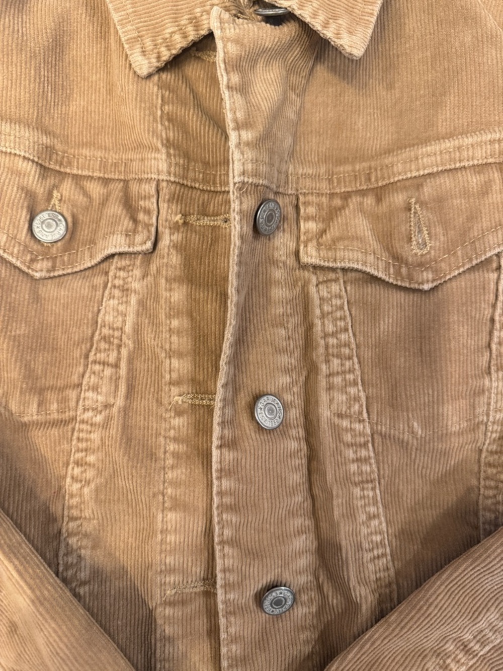 GAP Corduroy Jean Jacket in Tan Brown - Picture 14 of 14